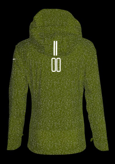 Fahrrad-Regenjacke Damen Skane HiVis, neon yellow 