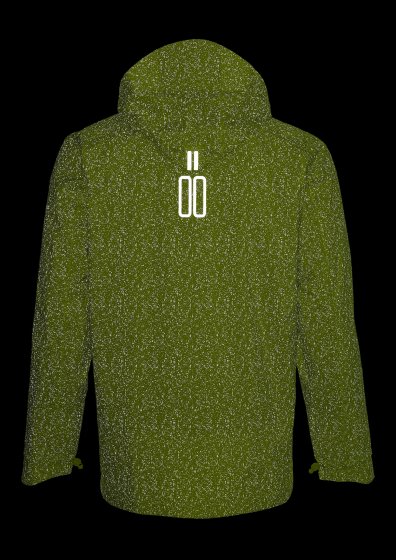 Fahrrad-Regenjacke Herren  Skane HiVis, neon yellow 