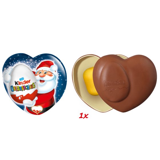 kinder Schokolade Weihnachts Ei Herz mit toller Überraschung 53g 
