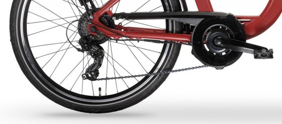 Elektro-Citybike RHEA  24 Zoll, red 