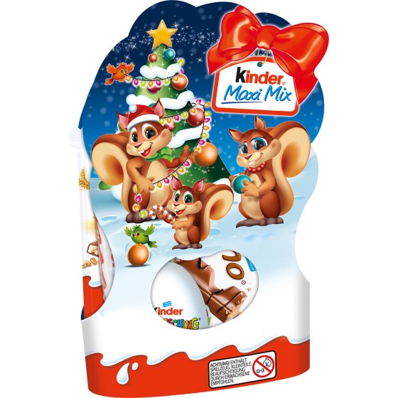 Kinder Maxi Mix Weihnachtsmix mit 5 Leckereien von Kinder 157g 