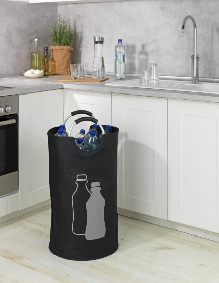Flaschensammler Mod. Jumbo Schwarz, Multifunktionstasche, 69 l 