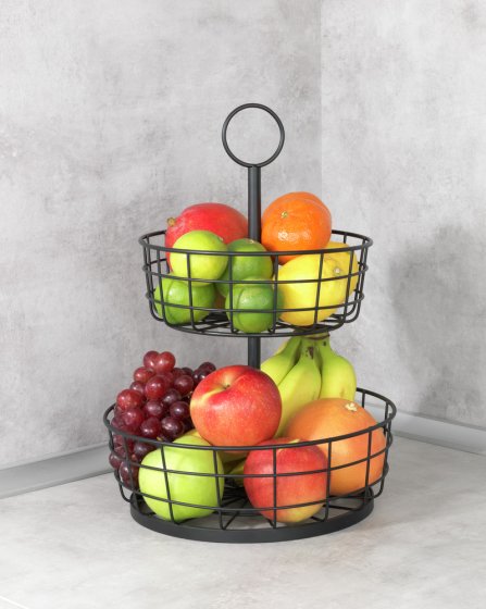Multi-Korb-Etagere, 2 Etagen