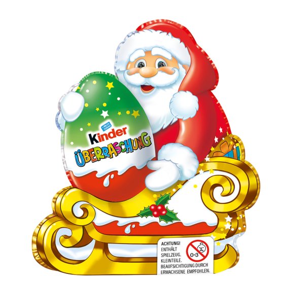 kinder Schokolade Weihnachtsmann Hohlfigur mit Überraschung 75g 