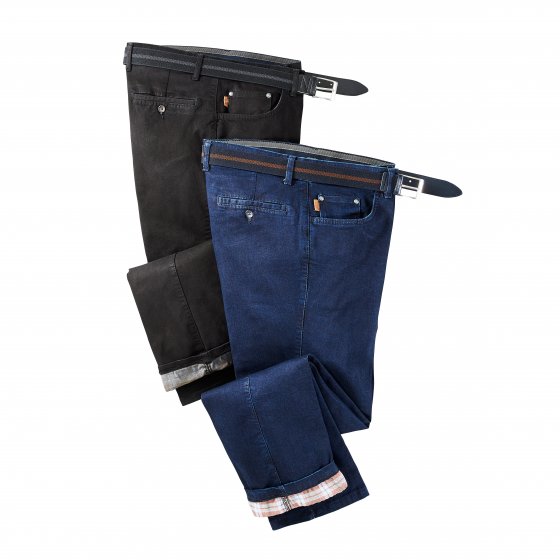 Jeans m.Thermofutt.,Schwarz,27 27 | Schwarz