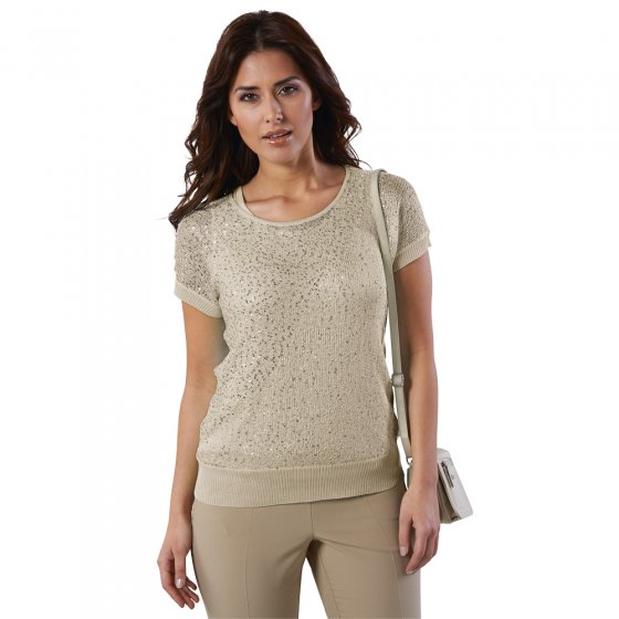 Glitzer-Pulli mit Unter-Top 