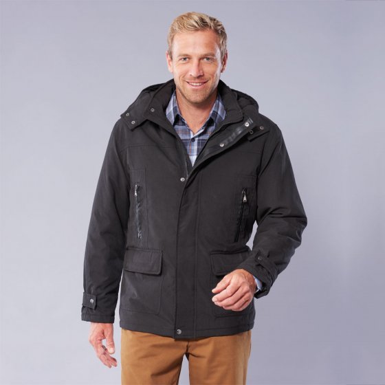 Mikrofaser Jacke,L L | Schwarz