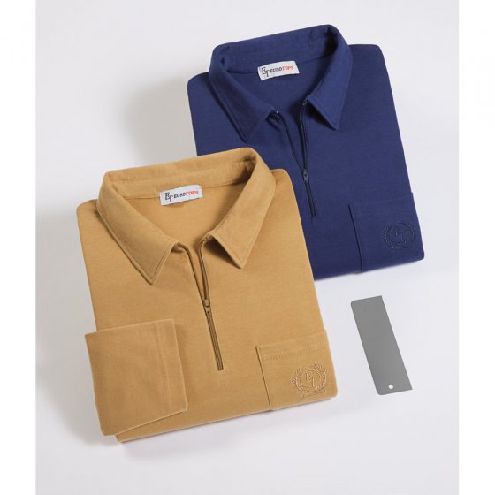 Langarm-Poloshirts 2er-Pack 