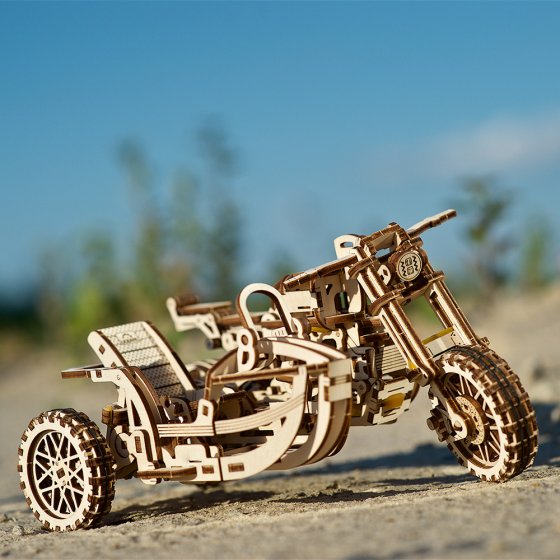 Holzmodell Motocross-Bike