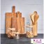 Vorratsglas rund Holzdeckel mit Schlaufe - 5