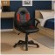Schreibtischstuhl Junior höhenverstellbar ergonomischer Drehstuhl Schwarz-Rot - 5