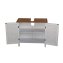 Waschbeckenunterschrank Bambus - 5