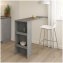 Bartisch mit Stauraum modern mit Ablagefächern in Beton - 5