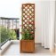 Pflanzkasten mit Rankgitter aus Holz Blumenkasten für Terrasse, Balkon und Garten - 5