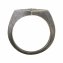 Ring 925 Silber Siegelring Raute matt oxidiert Tattoo Motiv - 5