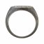 Ring 925 Silber Siegelring Kreis matt oxidiert Tattoo Motiv - 5