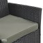 Outdoor Möbel Schwarz/Olivgrau 4-teiliges Set - 5