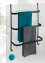 Handtuchhalter Mod. Irpinia Schwarz, mit 3 Handtuchstangen - 5