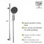 Brauseset Softwater Chrom, Länge Stange: 68 cm - 5