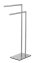 Handtuchständer Mod. Recco Edelstahl satiniert, schwere Bodenplatte für sicheren Stand - 5