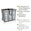 Wäschesammler Mod. Trio Grau, Wäschekorb, 130 l - 5