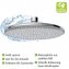 Regenduschkopf Watersaving Ø 22,5 cm, Universal-Kopfbrause mit Wasserspar-System - 5