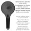 Duschkopf Mod. Ultimate Shower Schwarz/Grau, Ø 13 cm - 5