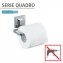 Vacuum-Loc® Edelstahl Toilettenpapierhalter Mod. Quadro, Befestigen ohne bohren - 5