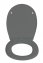 WC-Sitz Mod. Vorno Neo Grau, aus antibakteriellem Duroplast - 5