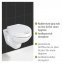 WC-Sitz Mod. Secura Comfort, aus antibakteriellem Duroplast mit Sitzflächenerhöhung - 5