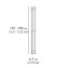 Teleskop-Duschstange Chrom 110 - 185 cm, aus rostfreiem Aluminium - 5