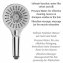 Duschkopf Mod. Ultimate Shower Chrom/Weiß, Ø 13 cm - 5