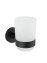 Zahnputzbecher Uno Mod. Bosio Black Edelstahl matt, rostfrei - 5