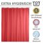 Anti-Schimmel Duschvorhang Uni Red, Textil (Polyester), 180 x 200 cm, waschbar - 5