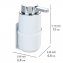 Wand Seifenspender Mod. Woya, Weiß, Keramik-Seifenspender, 250 ml - 5