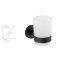 Zahnputzbecher Uno Mod. Bosio Black Edelstahl matt, rostfrei - 5