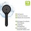 Duschkopf Watersaving Ø 96 cm 3 Funktionen, Ø 9,5 cm - 5