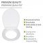 Premium WC-Sitz Mod. Big Leaves mit Relief, aus antibakteriellem Duroplast - 5
