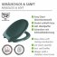 Premium WC-Sitz Mod. Ottana Dunkelgrau, aus antibakteriellem Duroplast mit Absenkautomatik - 5