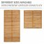 Baderost Mod. Indoor & Outdoor Bambus, 50 x 50 cm, mit rutschhemmender Unterseite - 5