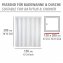Anti-Schimmel Duschvorhang Uni White, Textil (Polyester), 120 x 200 cm, waschbar - 5
