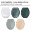 Premium WC-Sitz Mod. Ottana Granit, aus antibakteriellem Duroplast mit Absenkautomatik - 5