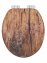 WC-Sitz Mod. Rustic Braun, aus FSC® zertifiziertem MDF - 5
