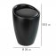 Hocker Mod. Candy Black matt, mit abnehmbarem Wäschesammler - 5