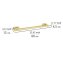 Turbo-Loc® Badetuchstange Duo Mod. Orea Gold, 60 cm, Befestigen ohne bohren - 5