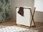 Wäschesammler Mod. Trio XL Beige, mit drei Fächern - 5