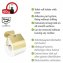 Turbo-Loc® Toilettenpapierhalter mit Deckel Mod. Orea Gold Matt, Befestigen ohne bohren - 5