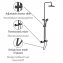 Duschsystem Mod. Young Eco mit Thermostat-Armatur Schwarz, inkl. 2 Watersaving Regulatoren - 5