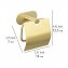 Turbo-Loc® Toilettenpapierhalter mit Deckel Mod. Orea Gold Matt, Befestigen ohne bohren - 5