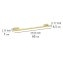 Turbo-Loc® Badetuchstange Uno Mod. Orea Gold, 60 cm, Befestigen ohne bohren - 5